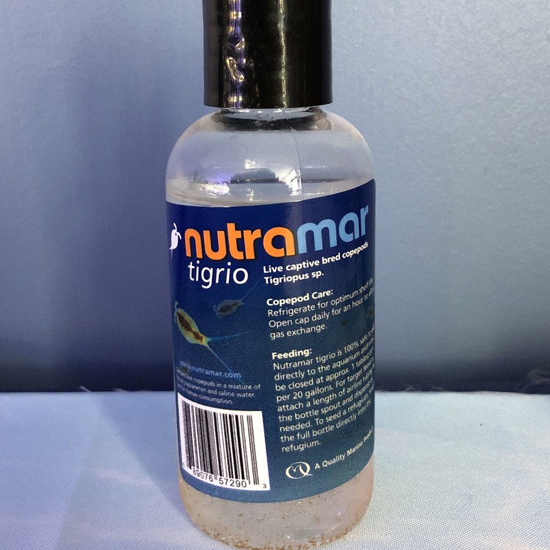 Salty Underground: Nutramar Tigrio Copepods  4 oz. (Tigriopus sp.) live food